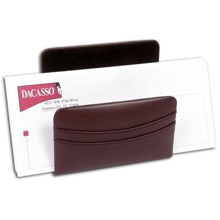 Dacasso Chocolate Brown Leather Letter Holder DA86757